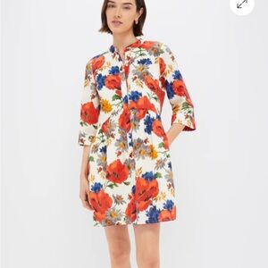 Tuckernuck Floral Dress - Red, Blue, Orange